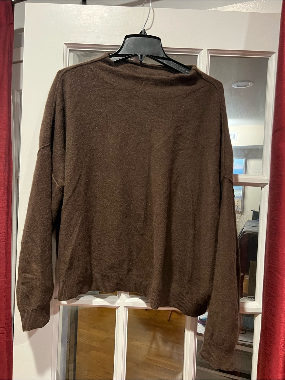 Pilcro Dark Brown Crewneck Sweater